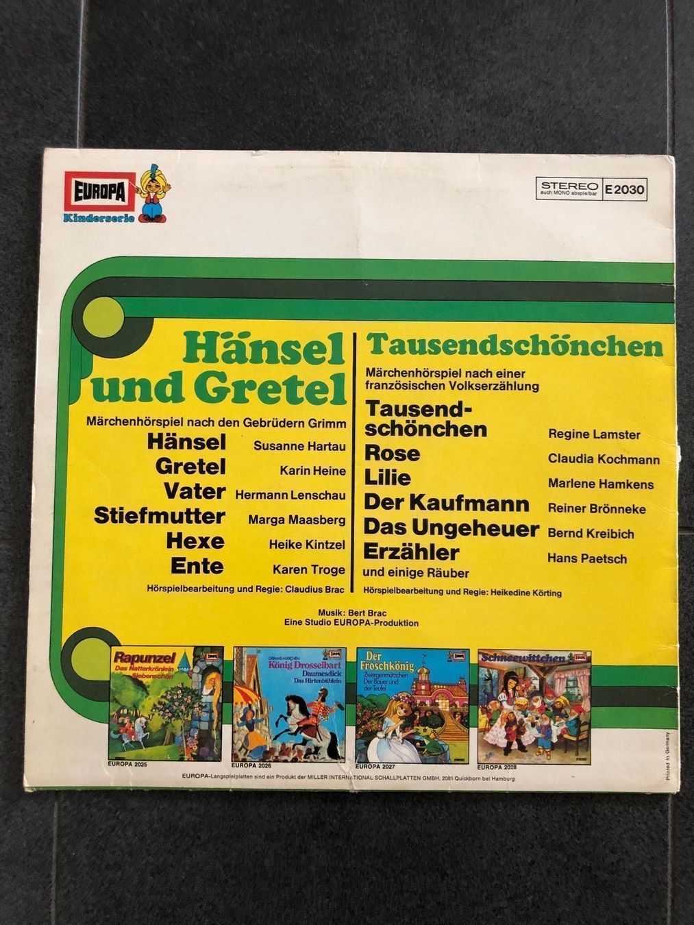 Schallplatten: Hänsel und Gretel Schallplatte – Gebraucht aus Hünenberg von Agent000 1