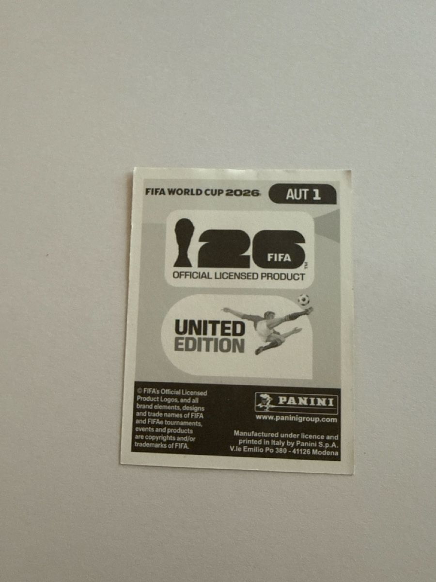 Panini Carte collezionabili: AUT1 Panini FIFA World Cup 2026 – Nuovo (secondo la descrizione) da Muotathal venduto da sin_pdj6 1