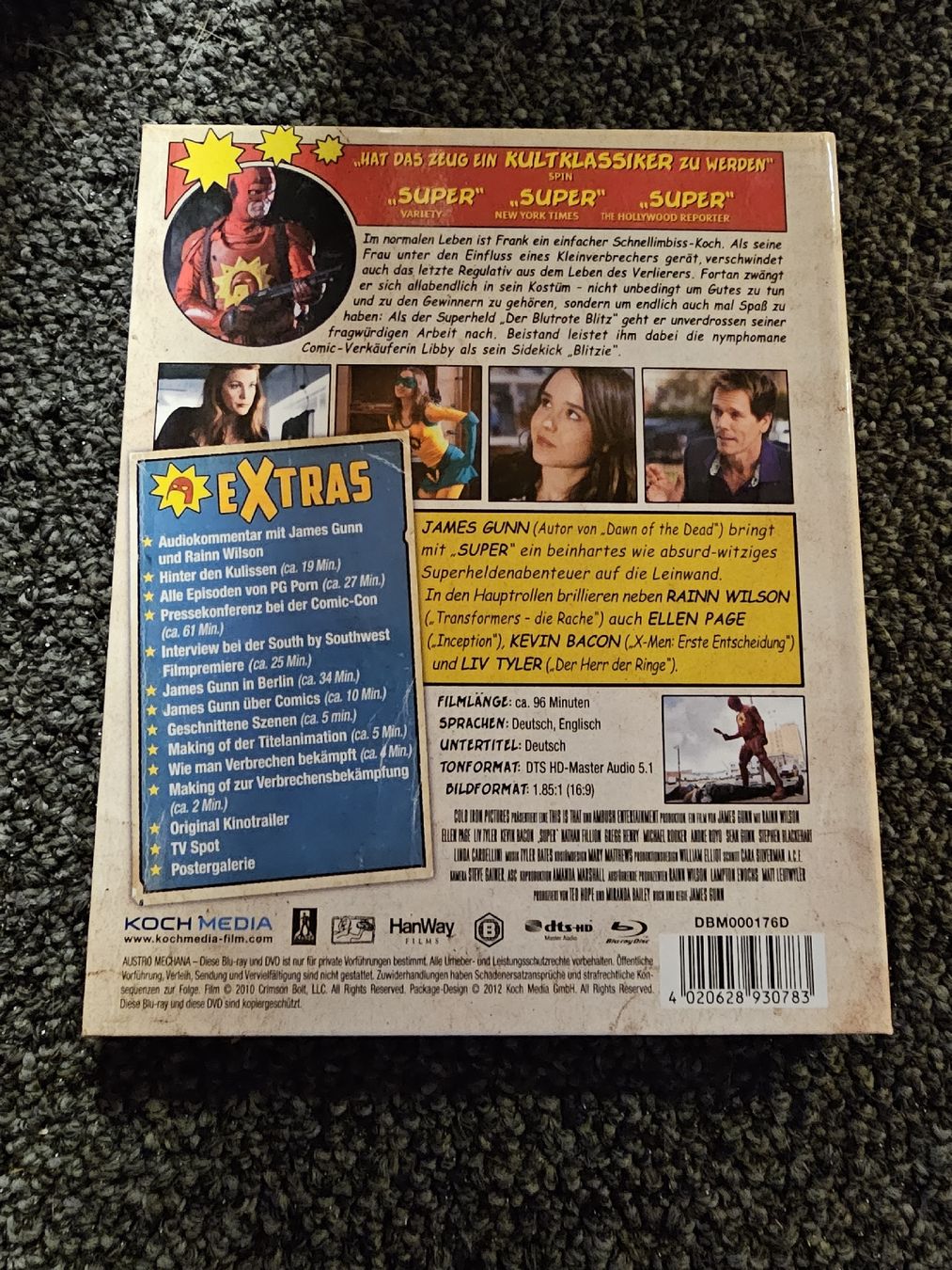 Tutti i DVDs: Super - Shut Up Crime! - 2 Disc Blu-ray Edition – Usato da Ruswil venduto da jan_bxl5 1