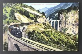 ANTIKE AK DAMPFLOKOMOTIKE LANDWASSERVIADUKT