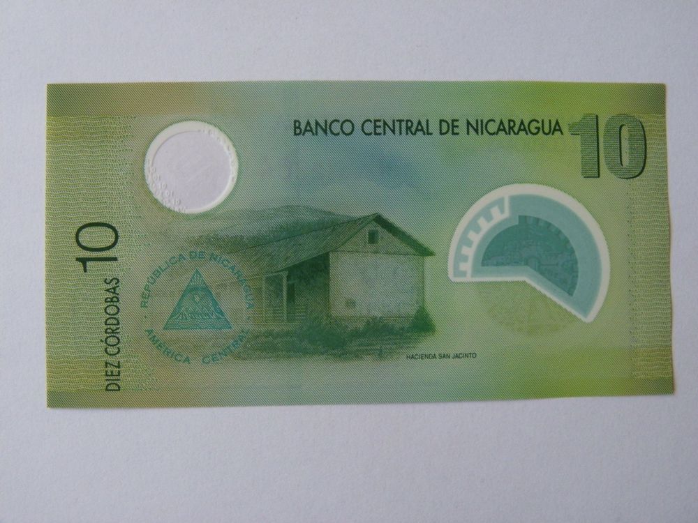 thumbnail image 2 of Nicaragua 10 Cordobas Banknote, 1988 (P-151) - Uncirculated UNC Collectible Currency 2 of 4
