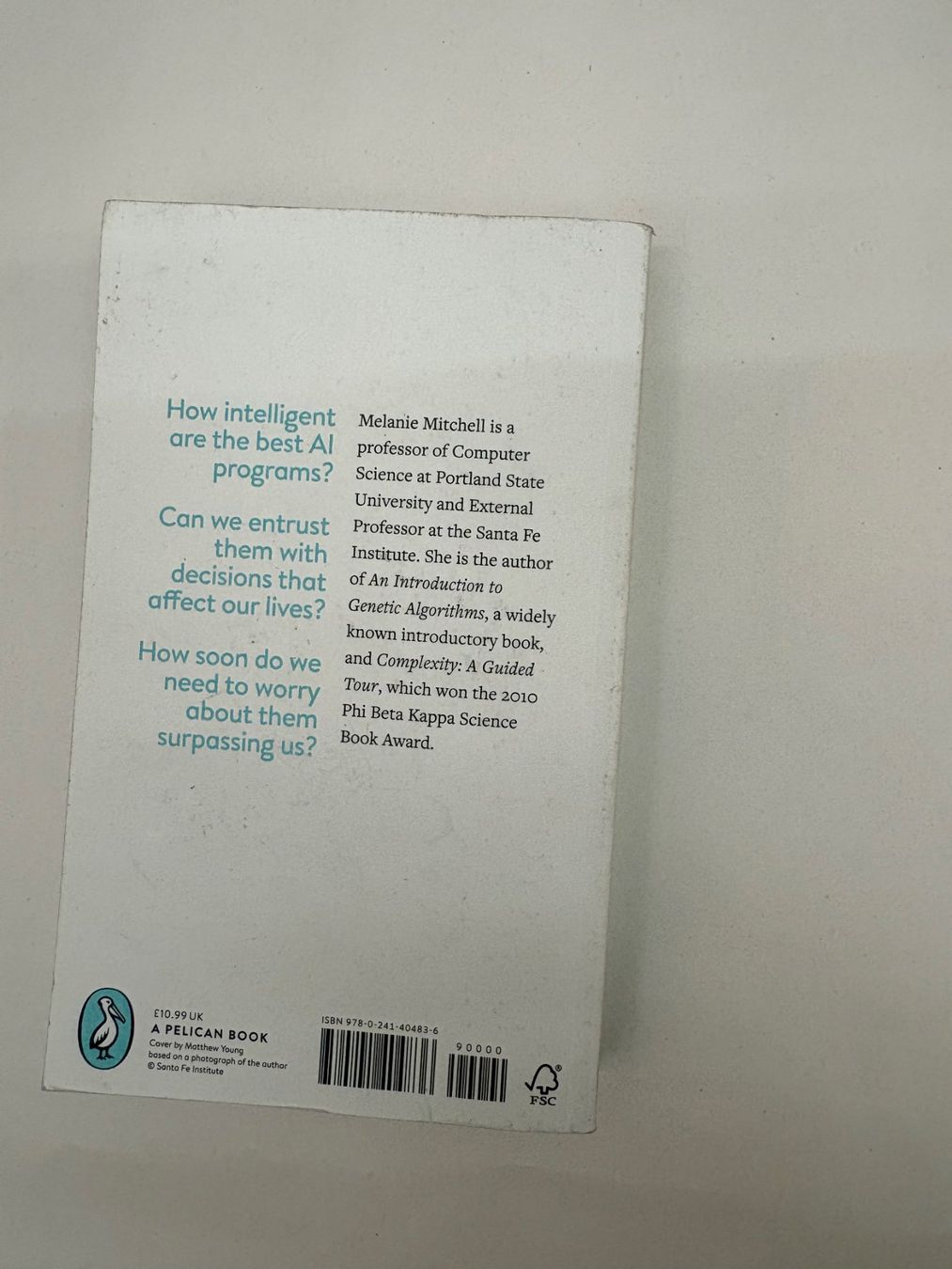 Libri: "Artificial Intelligence" – Melanie Mitchell, Pelican Books – Usato da Zürich venduto da wallans 2