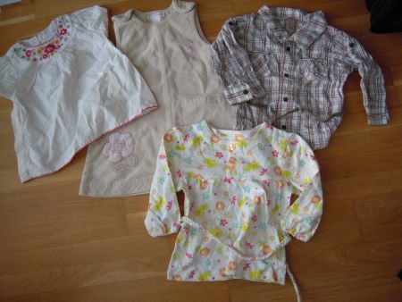 Mädchenkleider Bluse, Röckli... Gr 74 / 80