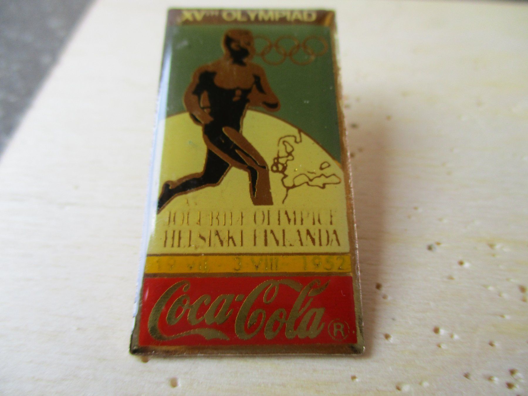 Coca-Cola Placchette & Badge: Coca Cola Olympiade Helsinki 1952 Pin – Nuovo (secondo la descrizione) da Felsberg venduto da sanwill