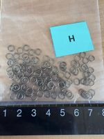 100 Ösen zum Schmuck basteln / Altgold farbig