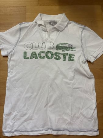 Lacoste Polohemd Weiss Grösse 4 Club Lacoste