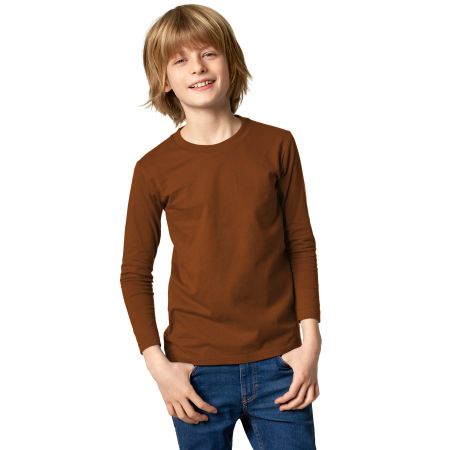 Langarm-Shirt Kinder Braun 128