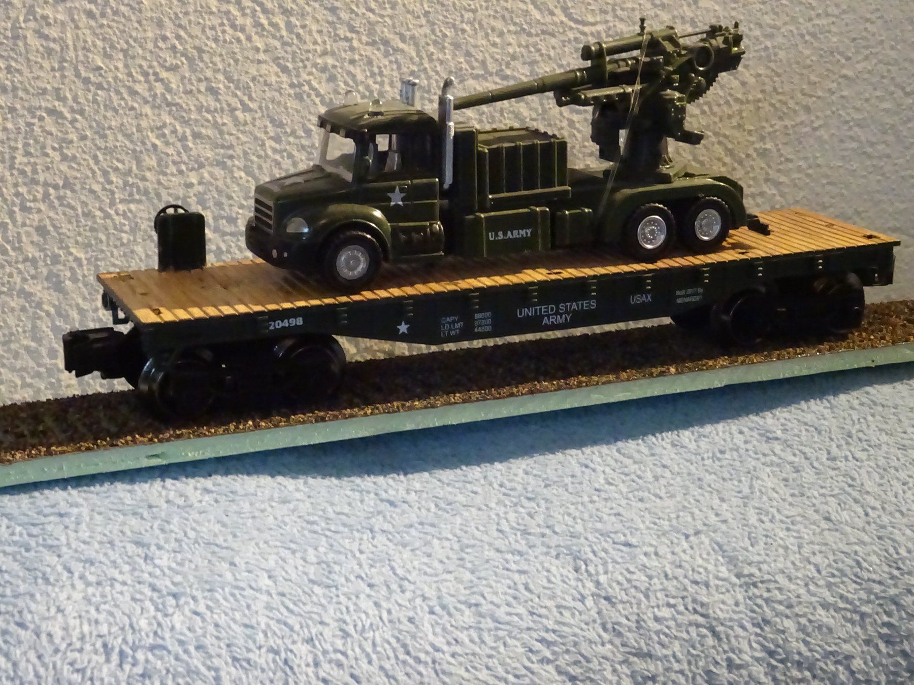 Kit di modellismo & Modellini statici: US Army Militär Waggon mit Geschütz – Usato da Hirschthal venduto da Legov 4