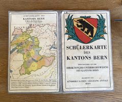 Historische Schülerkarte Kanton Bern gebraucht