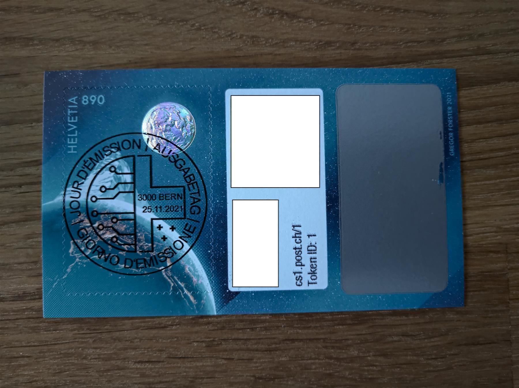 Tutti i francobolli: Swiss Crypto-Stamp 1.0, ID1, Vollersttag – Nuovo (secondo la descrizione) da Rickenbach SO venduto da Bytebull