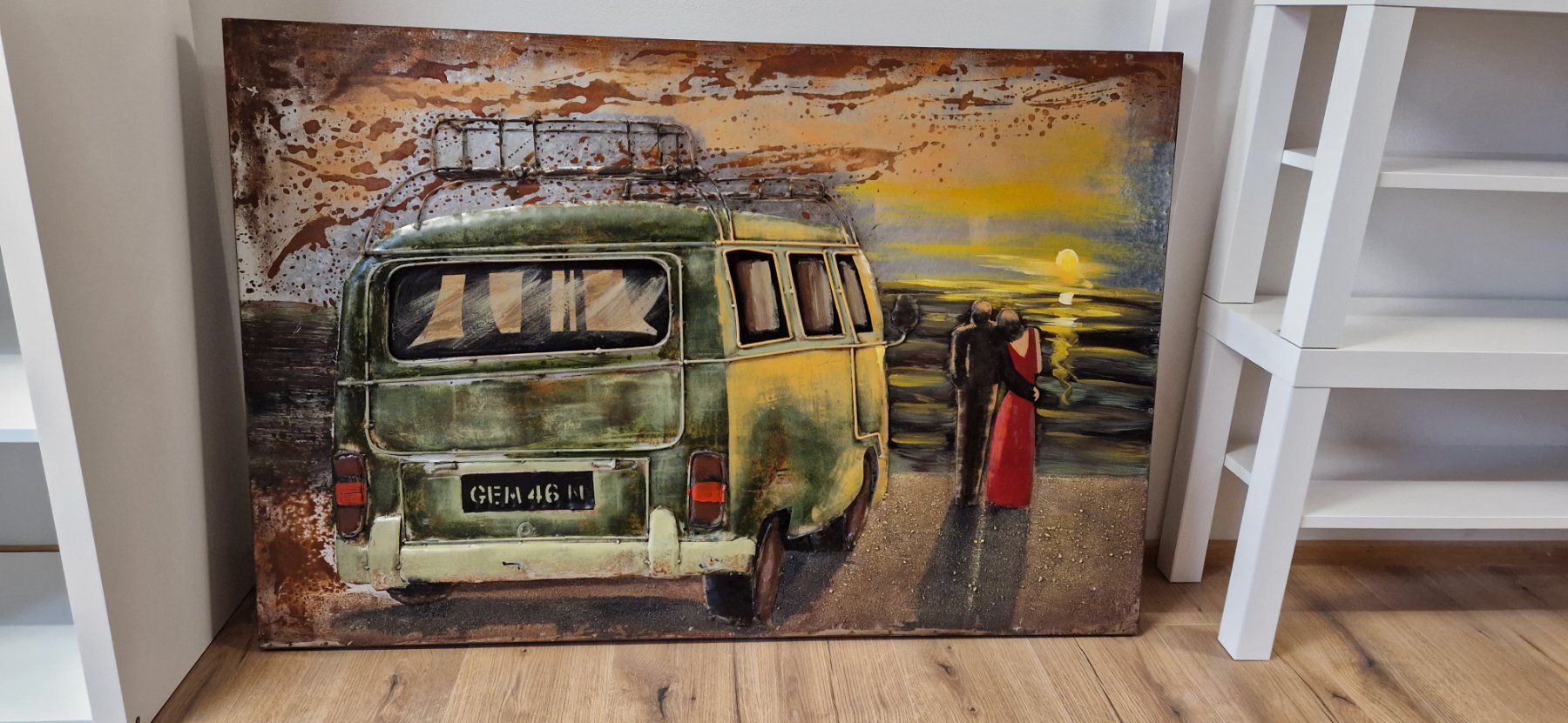 Poster & Bilder: 3D Metallbild bunt Sonnenuntergang – Neu (gemäss Beschreibung) aus Rheinau von Sussel