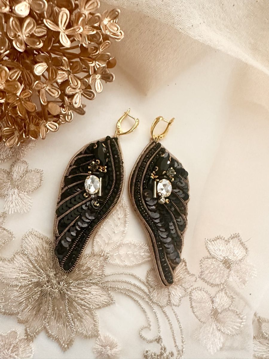 Orecchini pendenti & Orecchini a lobo: Elegant black Angel Wing Earrings – Nuovo (secondo la descrizione) da Oftringen venduto da Eylem79 3