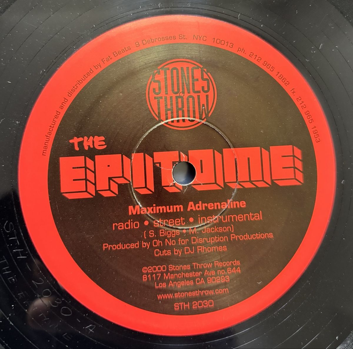 Dischi in vinile: The Epitome - Maximum Adrenaline 12" VG+/VG+ Madlib – Usato da Neuchâtel venduto da Deivid2 2