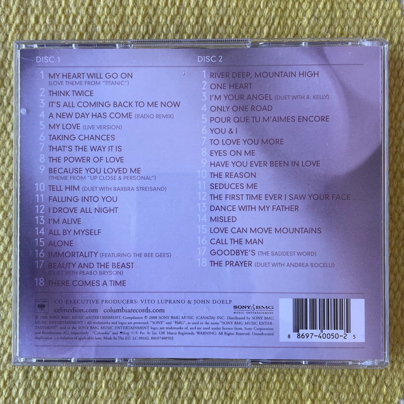 CDs: CÉLINE DION-2CD ULTIMATE ESSENTIAL COLLECTION/MY LOVE – D'occasion à Rorschacherberg par CD-Roli 1