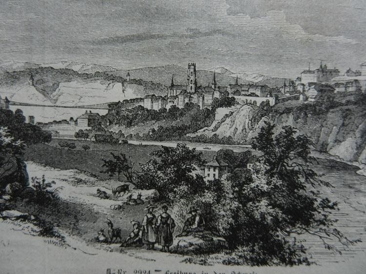 Incisioni: Fribourg Freiburg – Usato da Risch venduto da Rischli15 9