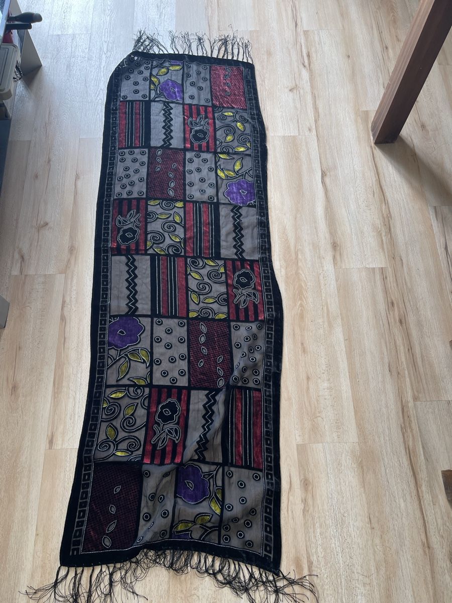 Foulard & Sciarpe: Écharpe longue multicolore soie / viscose comme neuve – Nuovo (secondo la descrizione) da Kloten venduto da Vermicelles 4