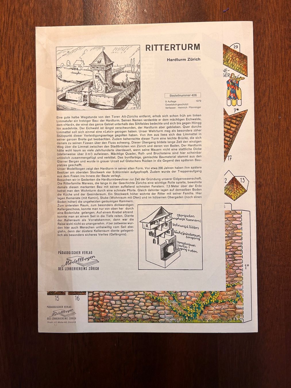 Modellbausätze & Standmodelle: Modellbogen RITTERTURM - Päd. Verlag 9. Auflage – Neu (gemäss Beschreibung) aus Hildisrieden von Morpheus78 1