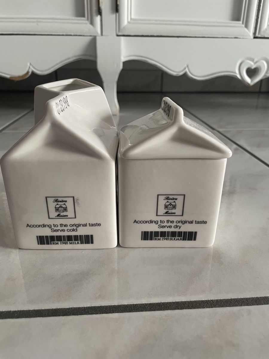 Riviera Maison Zuccheriere: Zuckerdose und Milchkänchen – Nuovo (secondo la descrizione) da Amriswil venduto da einkaufverkauf 3