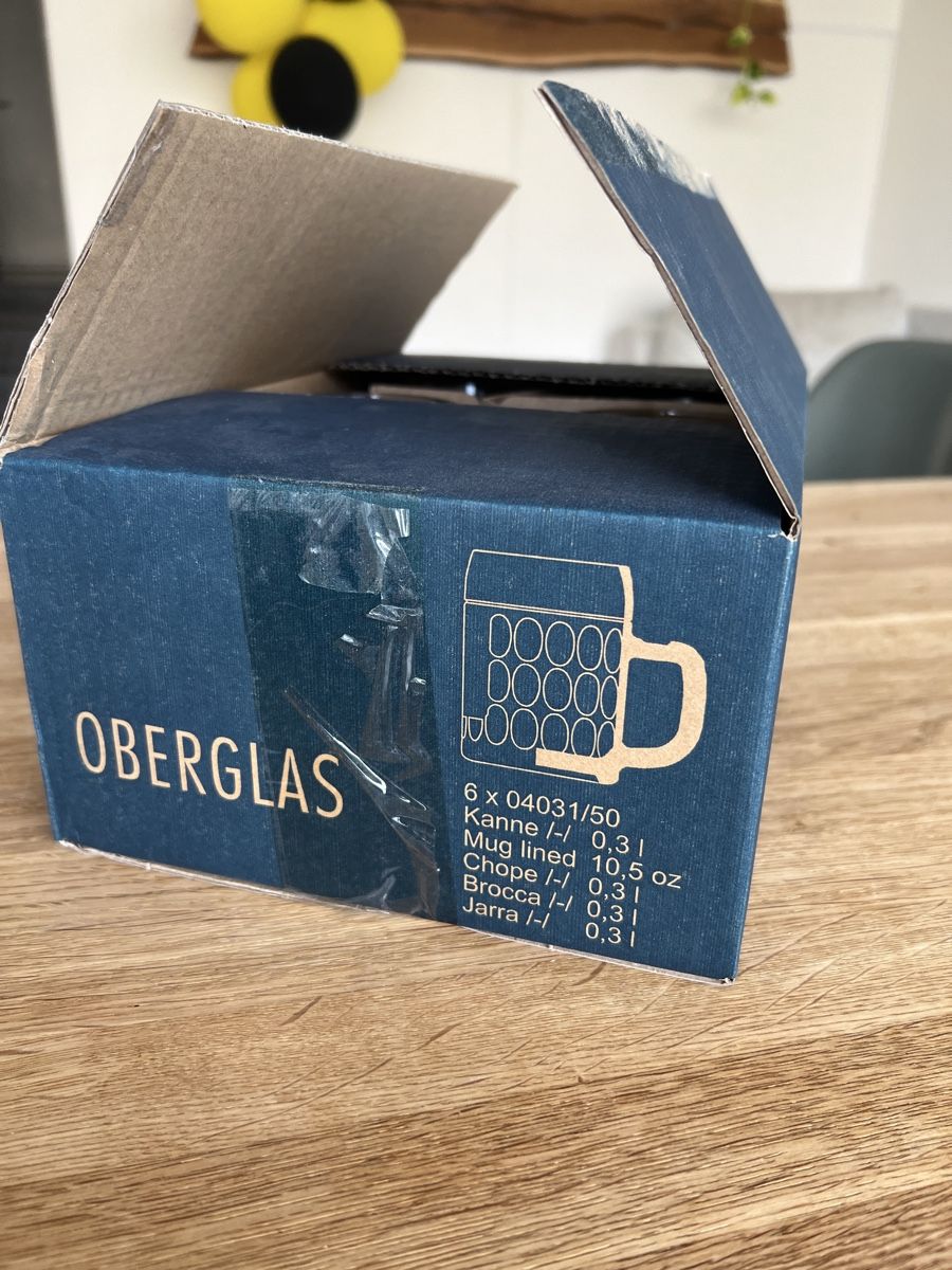 Bicchieri: 6x Bierkrug gemustert (neu) – Nuovo e nell'imballaggio originale da Zürich venduto da RikChonSu 3