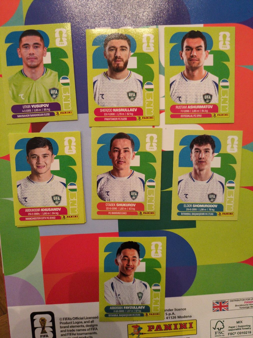 Panini Carte collezionabili: Panini Uzbekistan Set – Nuovo (secondo la descrizione) da Rapperswil SG venduto da sau_p7ft