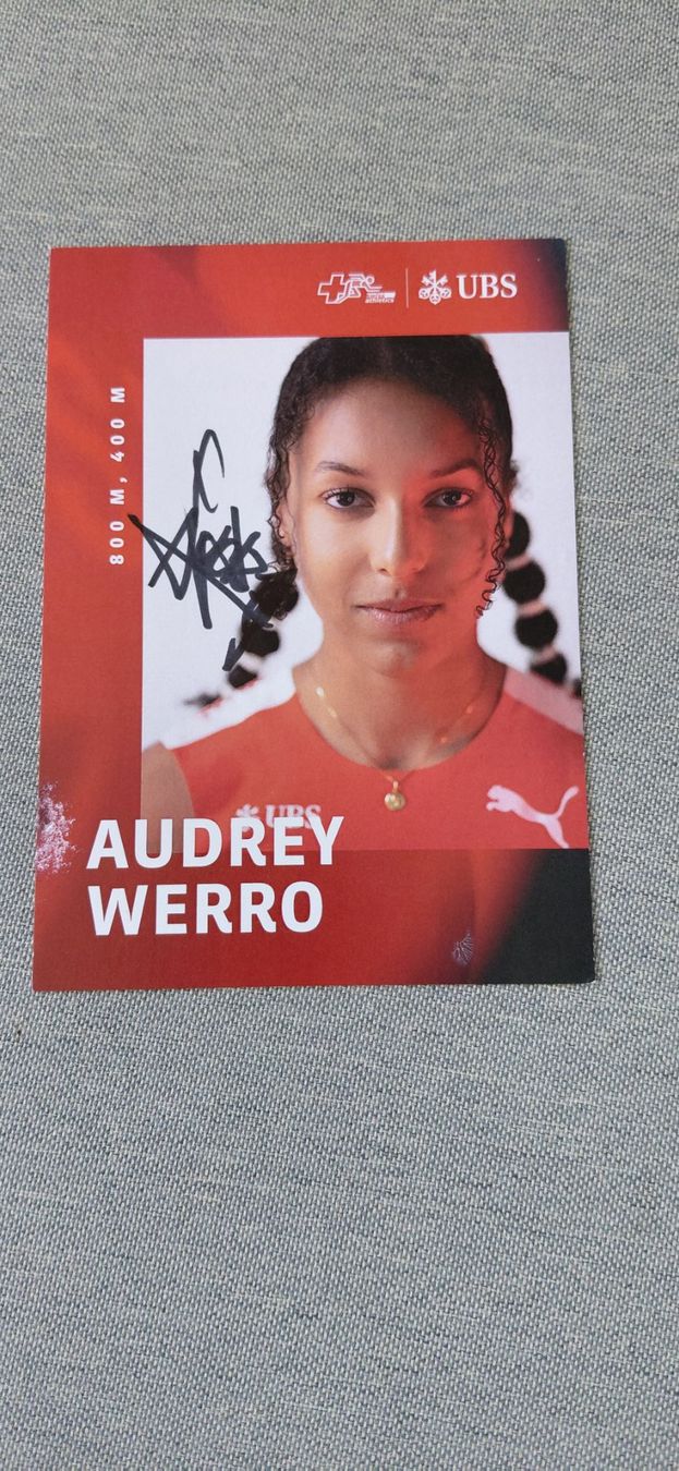 Autografi: Autogrammkarte Audrey Werro – Usato da Schmerikon venduto da Olympia04