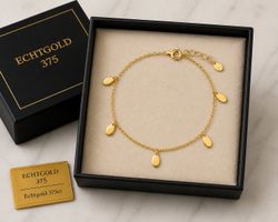 Gold 375 Armschmuck Armkette Goldarmband Ankerkette