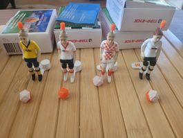 4 X Migros Tipp-Kick Figuren Fussball WM diverse Nationen