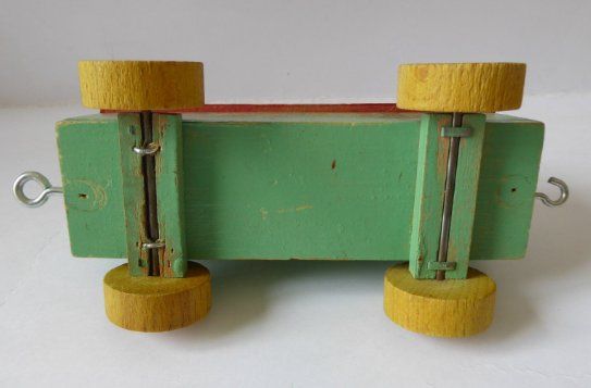 Modelleisenbahnen: Schöner Holz Eisenbahn Wagen, 18cm, antik – Gebraucht aus Turbenthal von Nautop 4