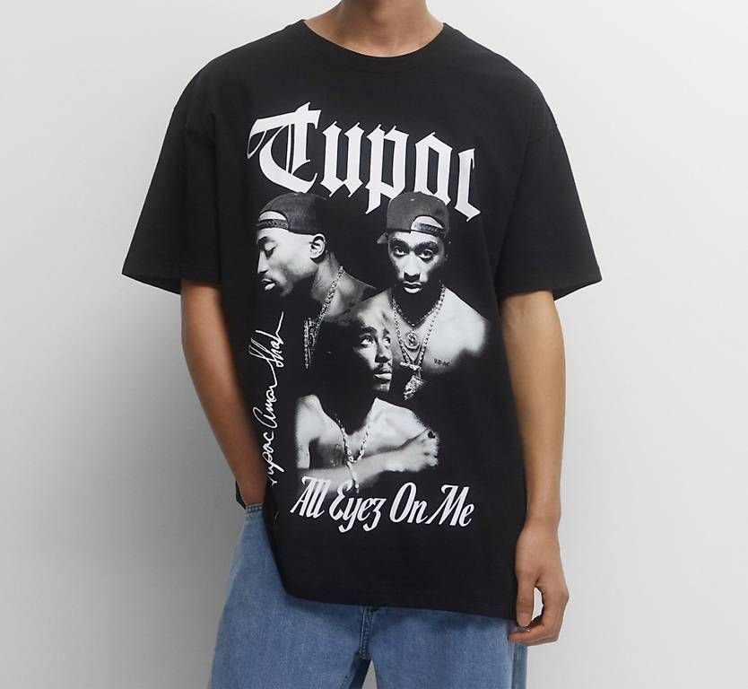Pull&Bear T-Shirts: 2Pac T-Shirt Grösse S, Pull&Bear, schwarz, Hip Hop – Gebraucht aus Thun von tat_wg9t 3