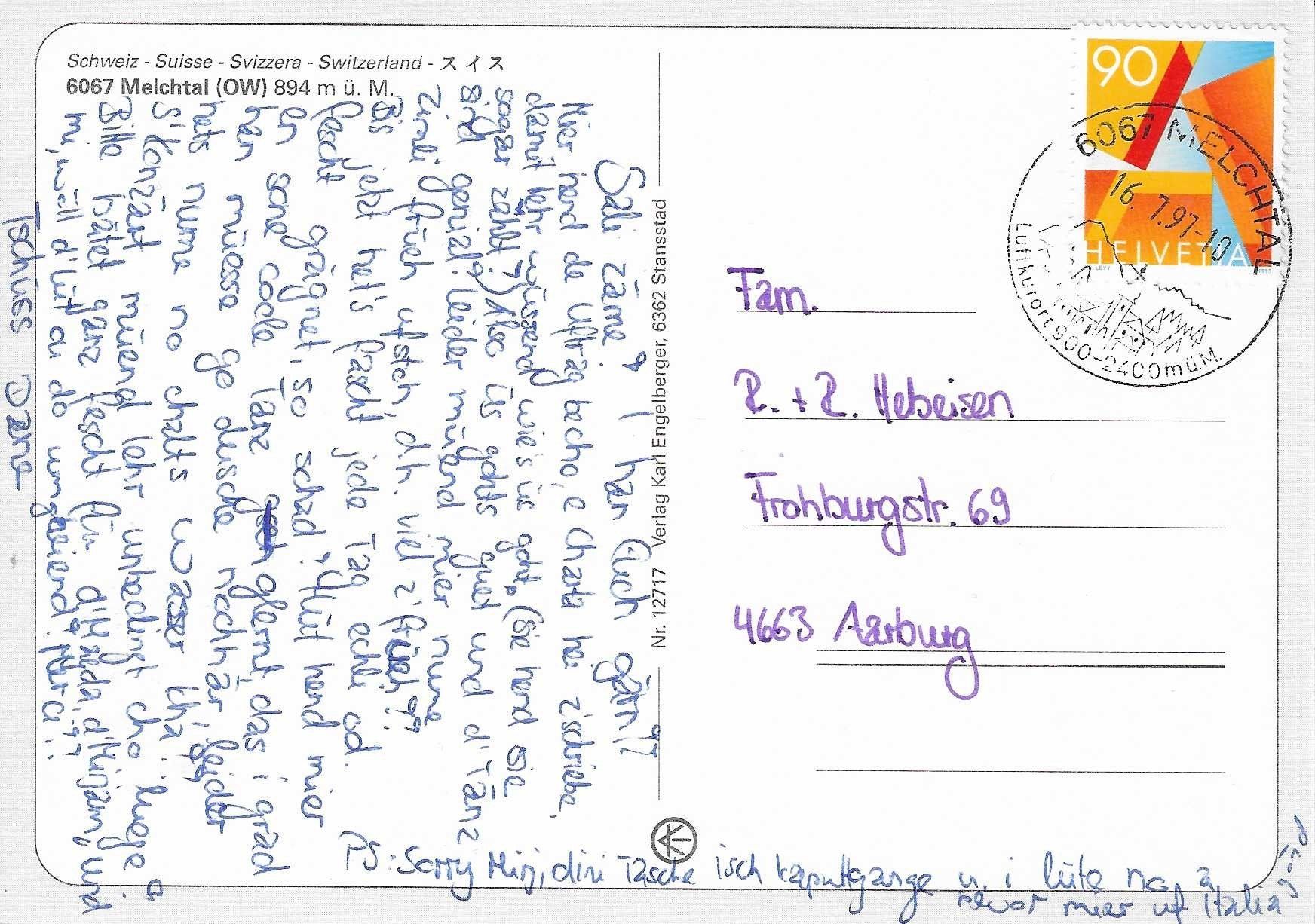 Cartoline postali: Melchtal OW – Usato da Rothrist venduto da Stranglehold 1