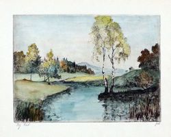 Margarete Götz (1869-1952) Illustratorin - Originalstich