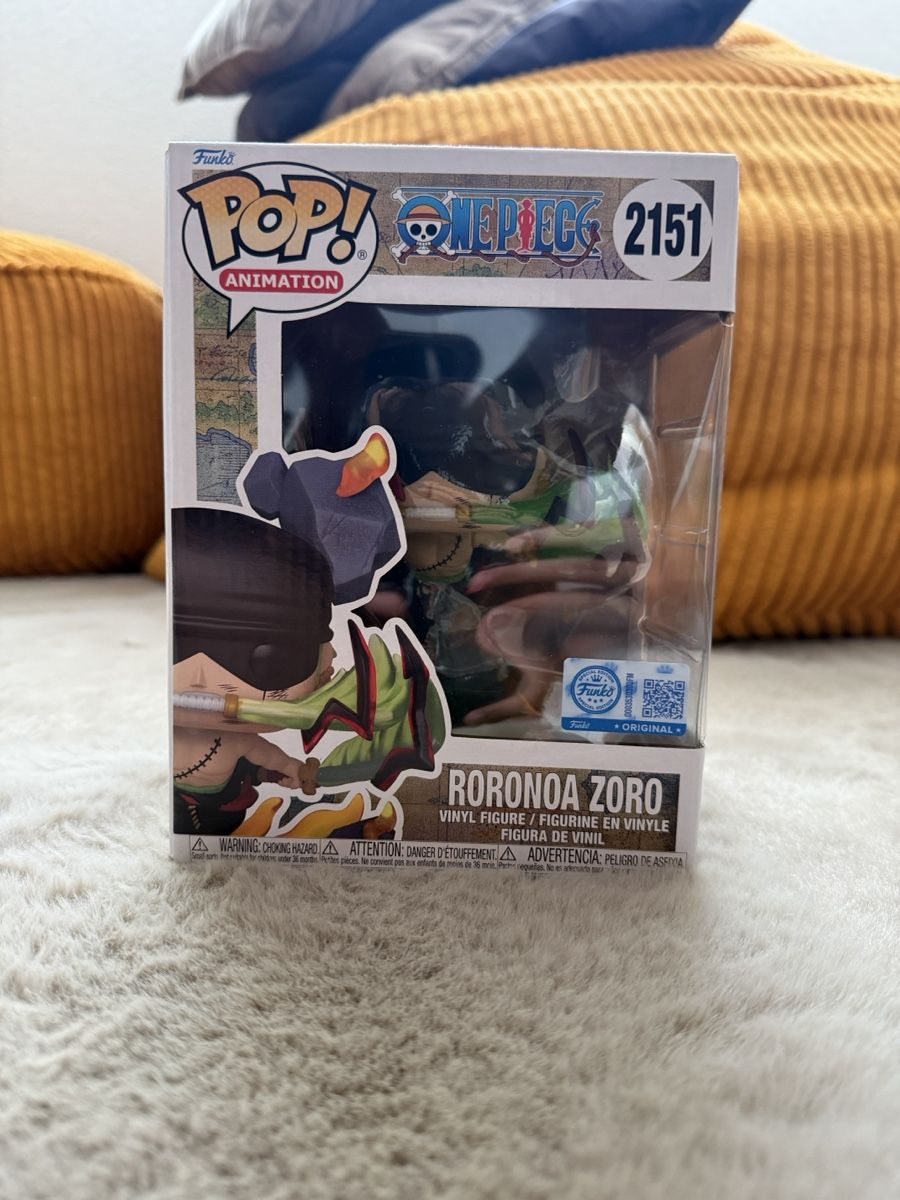 Funko Statuette: Funko Pop Roronoa Zoro 2151 One Piece – Nuovo e nell'imballaggio originale da Bütschwil venduto da Tarkan1907