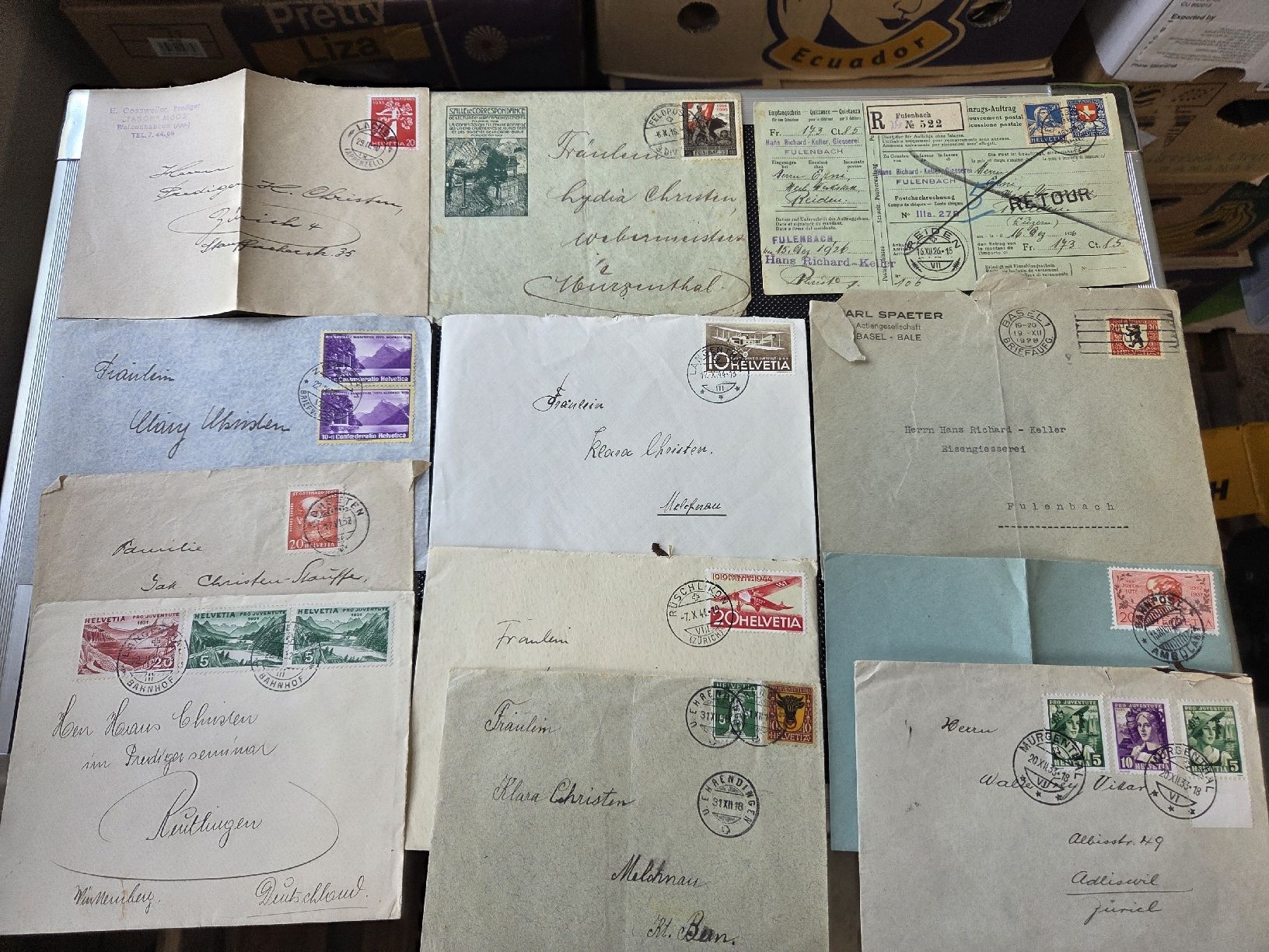 Tous les timbres: Alte CH Briefe  – D'occasion à Dietikon par Allegra34 3