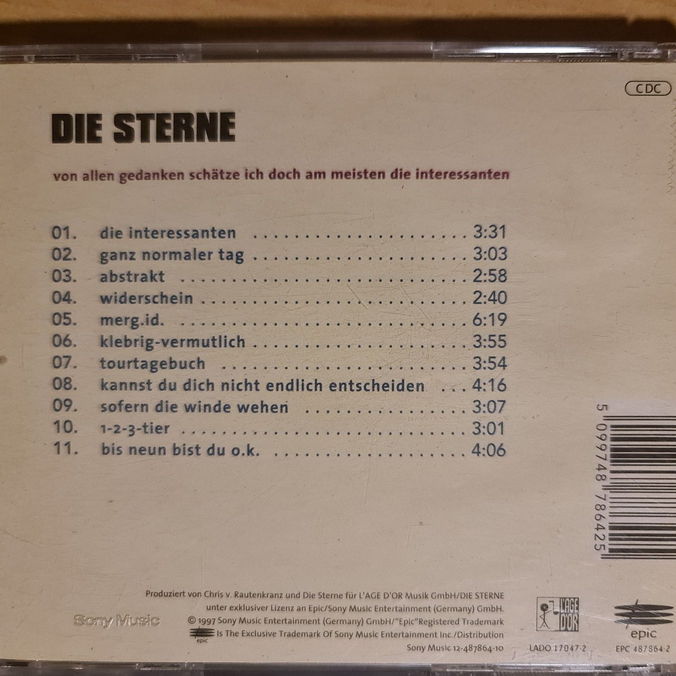 CD: CD Die Sterne – Usato da Dintikon venduto da Vexi 1
