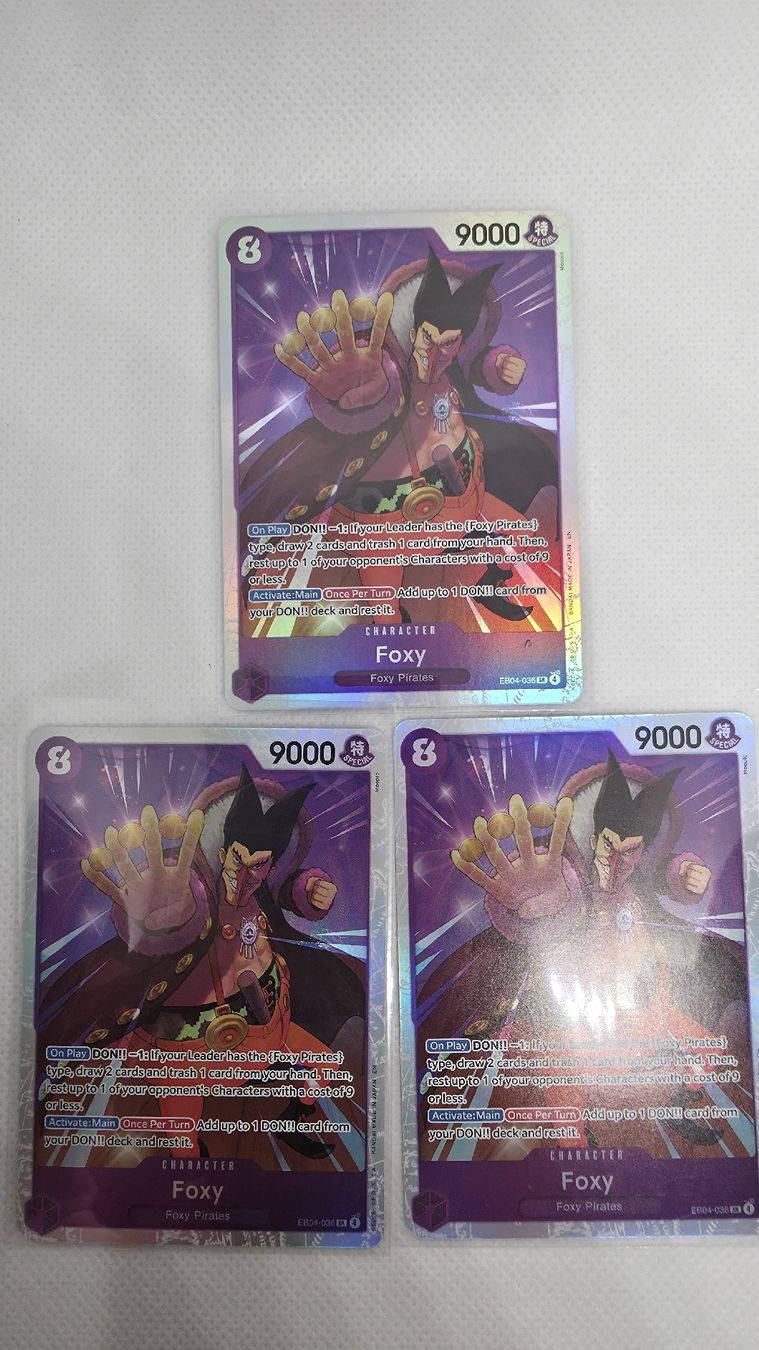 Bandai Cartes à collectionner: One Piece Card Foxy 3 Stück EB04-036 – Neuf (Voir description) à Sirnach par Halk_TCG