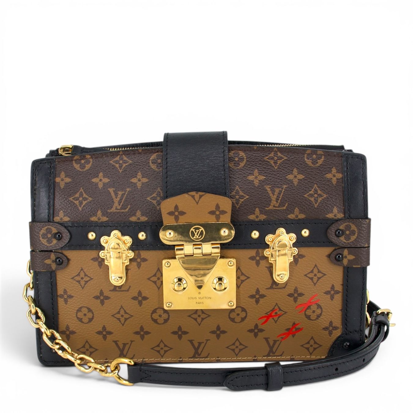 Louis Vuitton Sacs femmes: Louis Vuitton Petite Malle Monogram reverse – D'occasion à Binningen par Designerlabels