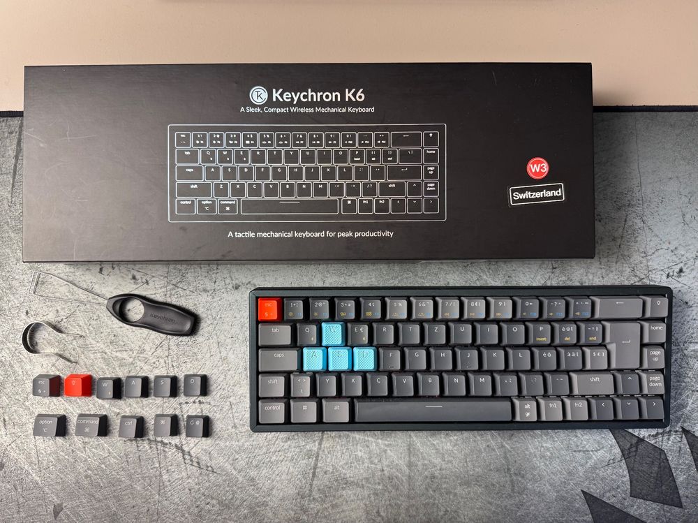 Keychron K6 Wireless Mechanical Keyboard mit Lubed Switches (Gebraucht ...