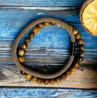 Armband Perlenarmband Herren Lava Perlen Schmuck Armschmuck