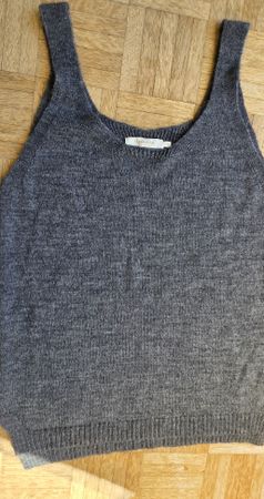 Débardeur /Top laine gris taille S