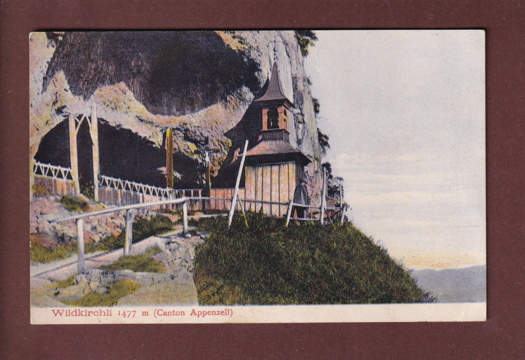 Cartoline postali: Aescher - WILDKIRCHLI - 1915 – Usato da Pully venduto da nicecards
