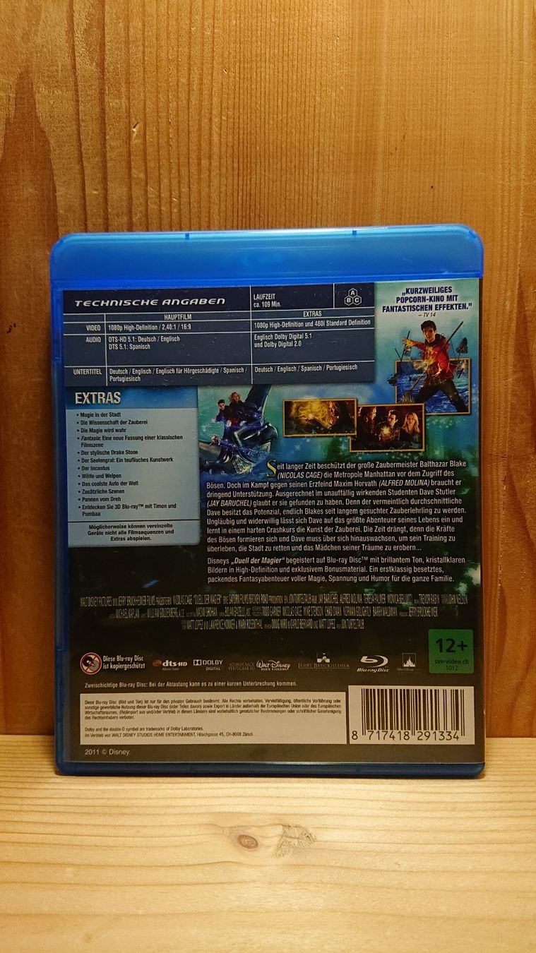 Tutti i DVDs: DUELL DER MAGIER Blu-Ray mit Nicolas Cage – Usato da Wilderswil venduto da Exebub 1