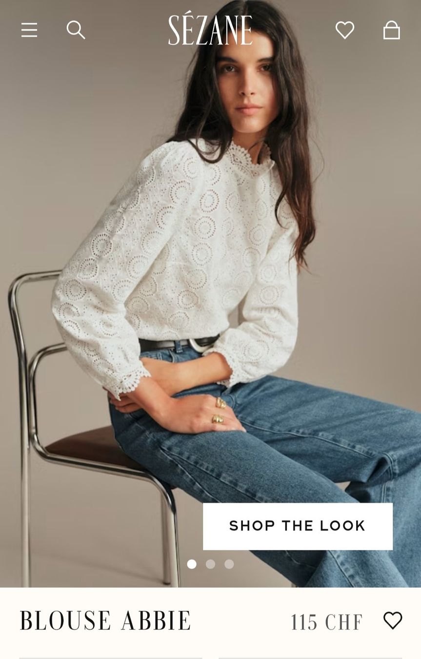 Sezane Blusen: Blouse Sezane neuve taille 34 – Neu und originalverpackt aus Geneve von couac01 2