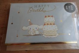 Grusskarte Sanrio Japan - 3D Birthday Card - Cinnamoroll