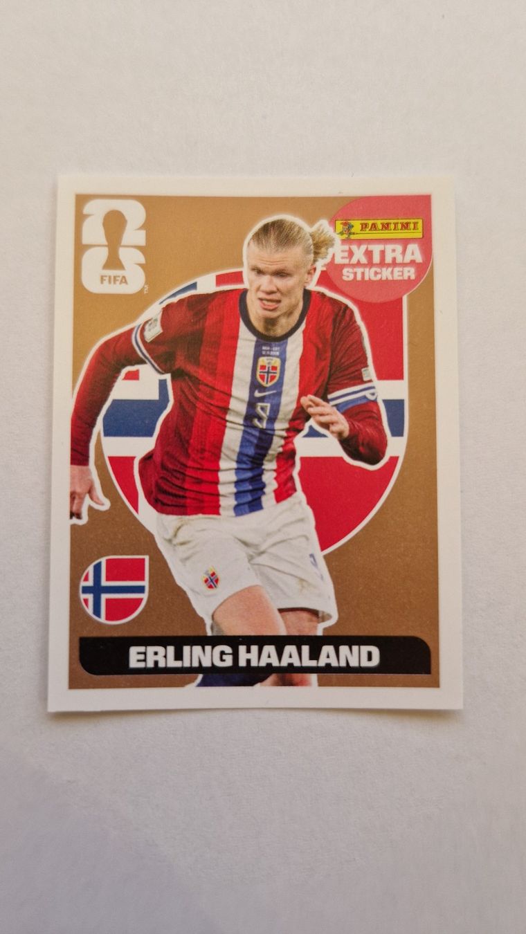Panini FIFA 2026 Extra Sticker Bronze Erling Haaland (Neu (gemäss ...