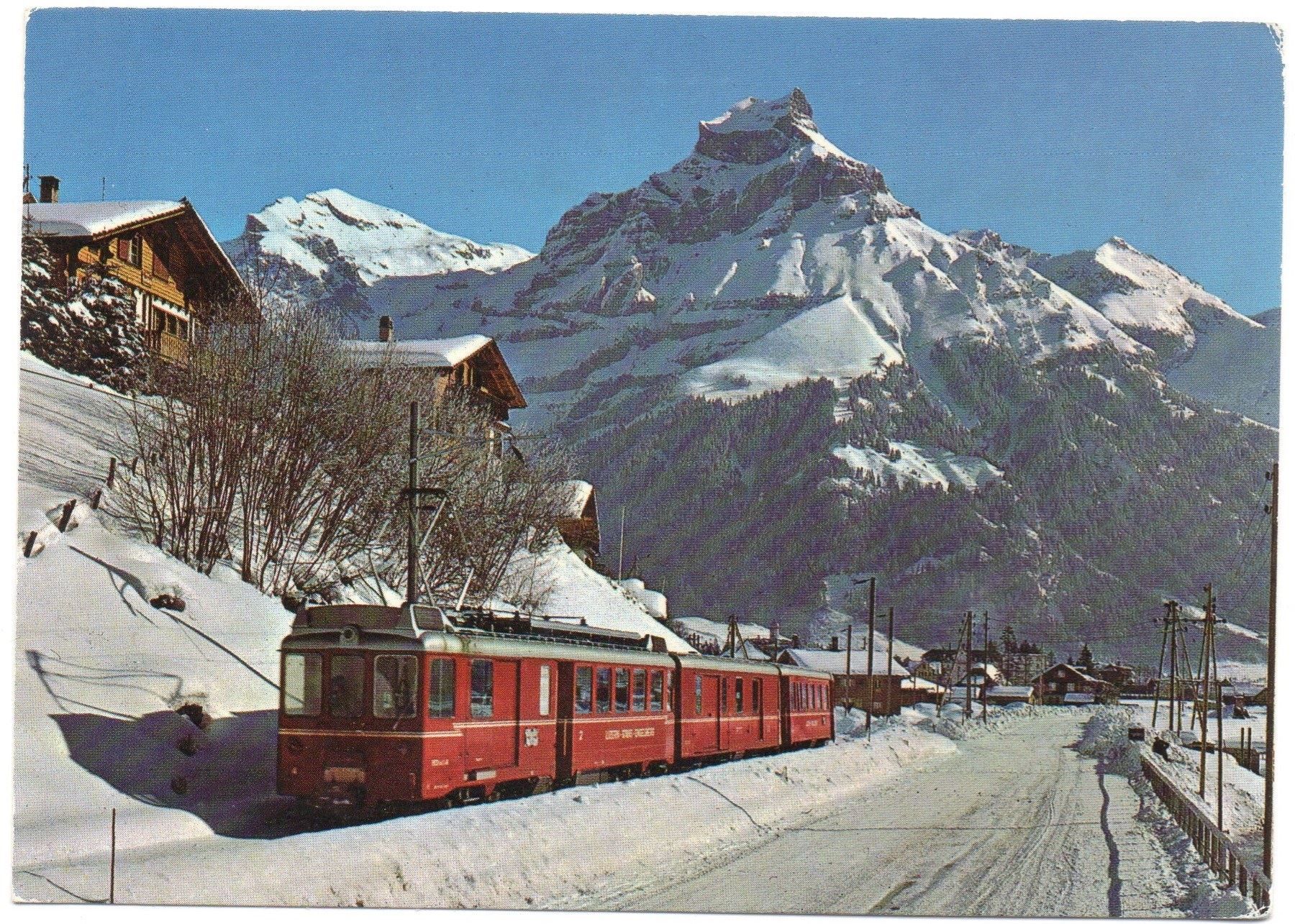 Cartoline postali: ENGELBERG Luzern-Stans-Engelberg-Bahn – Usato da Jona venduto da philajona