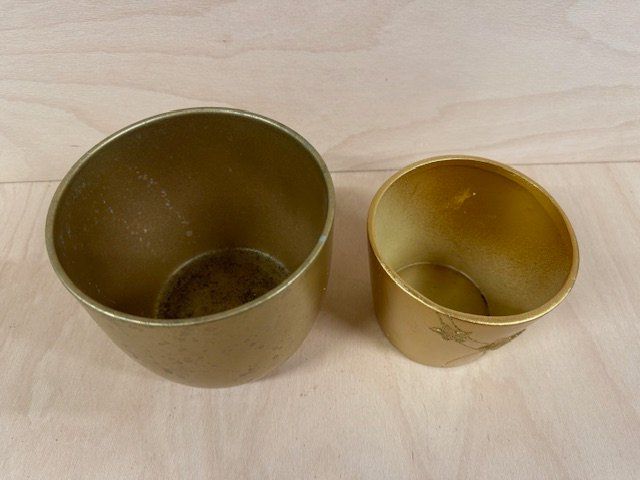 Vasi per fiori: 2 Cache-Pot goldfarbig, Keramik – Usato da Liebefeld venduto da 3-2-1-mein 1