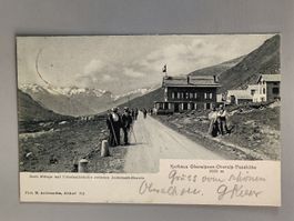 Alte PK / Kurhaus Oberalpsee Passhöhe Gelaufen 1907