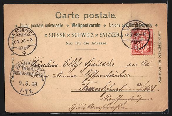 Cartoline postali: Litho Herzogenbuchsee, Bahnhofstrasse, D – Usato da Berlin venduto da bartko-reher 1