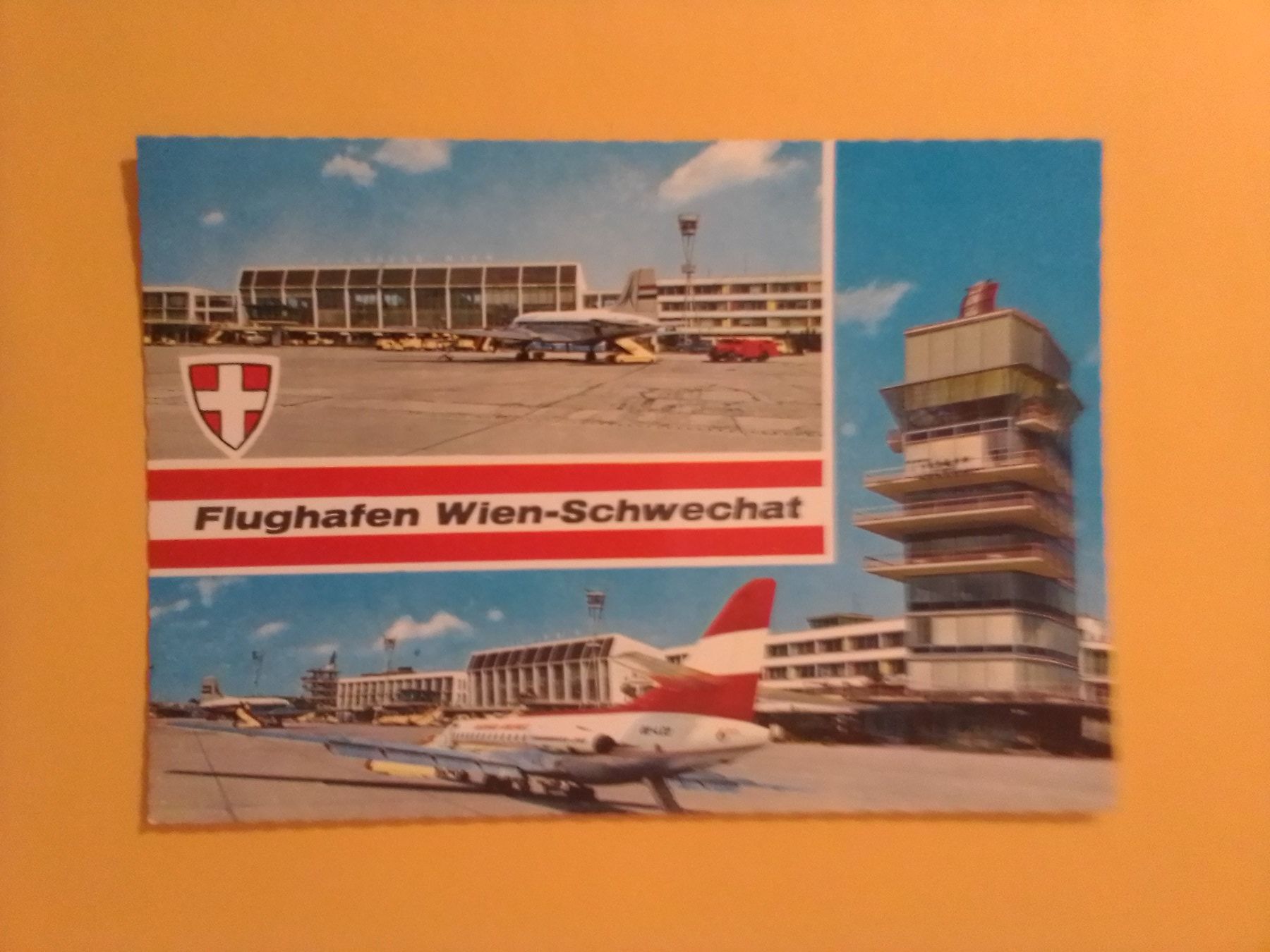 Ansichtskarten: AK Flughafen Wien Schwechat Flugzeug – Gebraucht aus Küttigen von Melisch1000