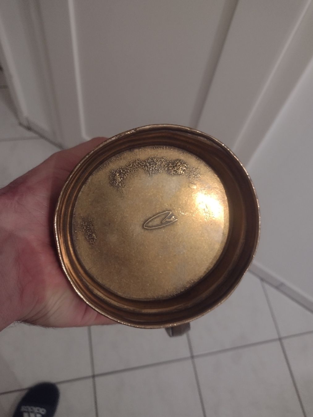Tazze: Vintage Brass Mug - Large Massive Solid Brass – Usato da Zürich venduto da TrainLine 2